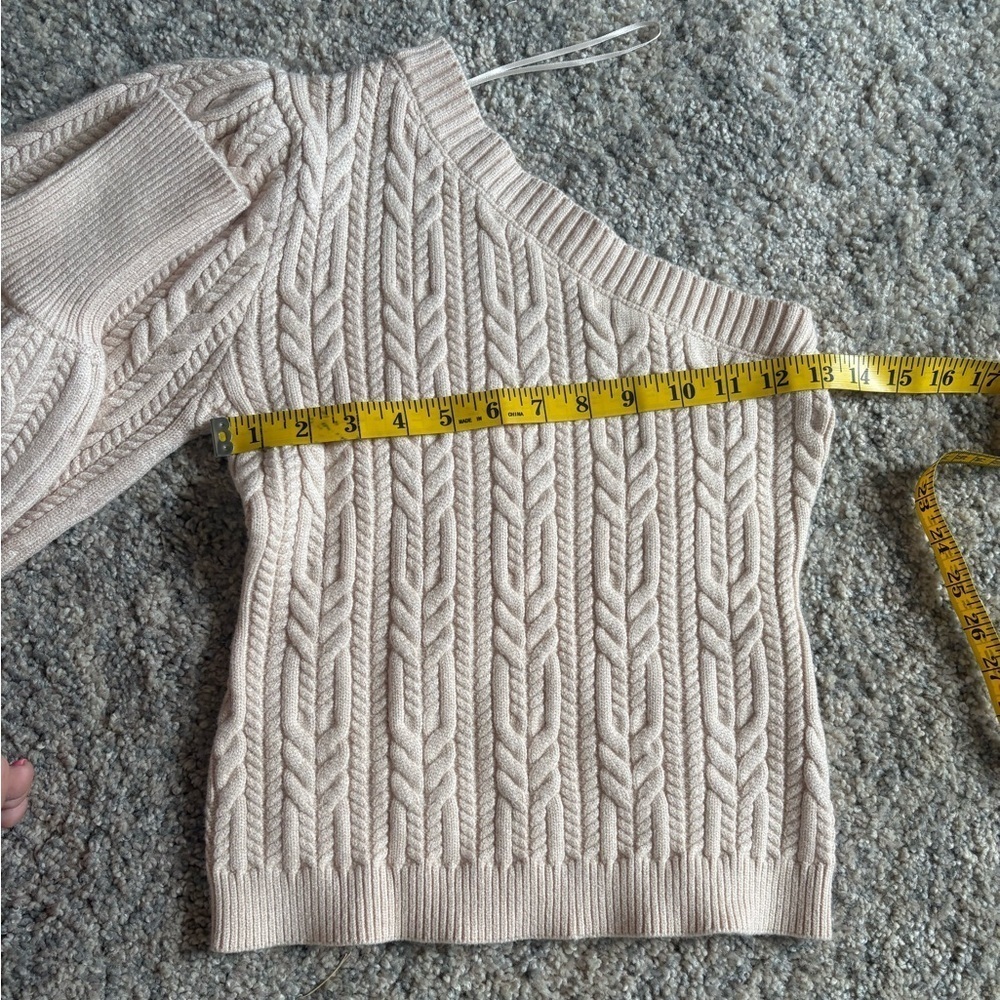 Cream Cable Knit Sweater - Picture 4 of 6